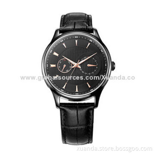 Fashion watch, mechanical watch, chronograph watch, genuine leather for man styleNew
